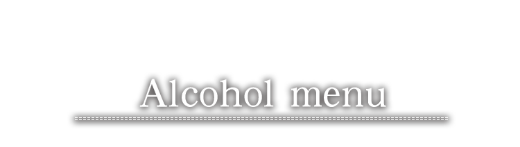 Alcohol Menu